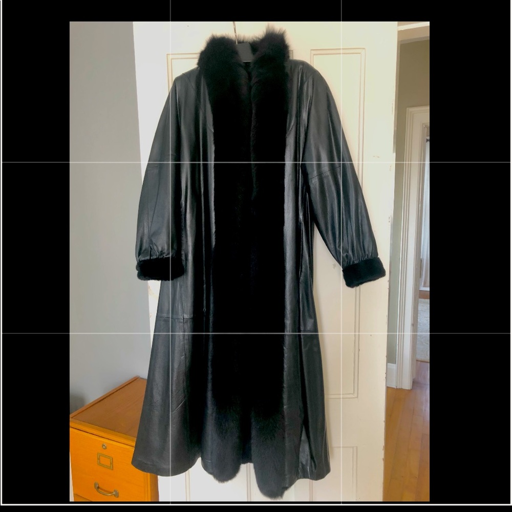 Black mink coat. Custom made.